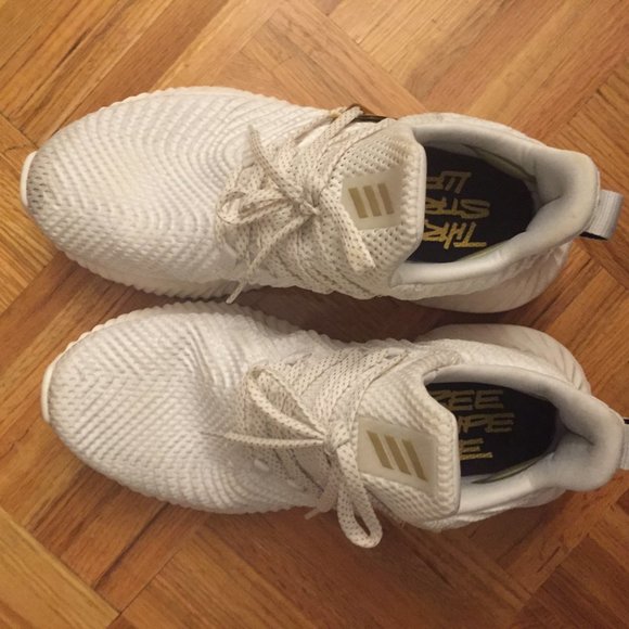 Adidas Alphabounce Instinct White & Gold - Picture 2 of 4